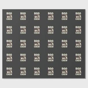 Boo Crew Halloween Ghosts Vector Design_1 Wrapping Paper