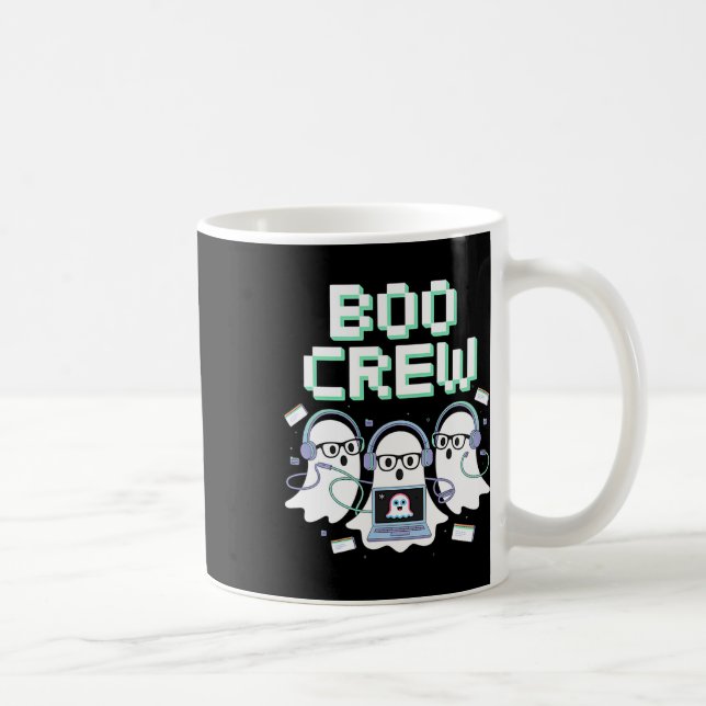 Boo Crew Halloween It Tech Help Desk Support Stem  Coffee Mug (Right)