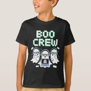 Boo Crew Halloween It Tech Help Desk Support Stem T-Shirt