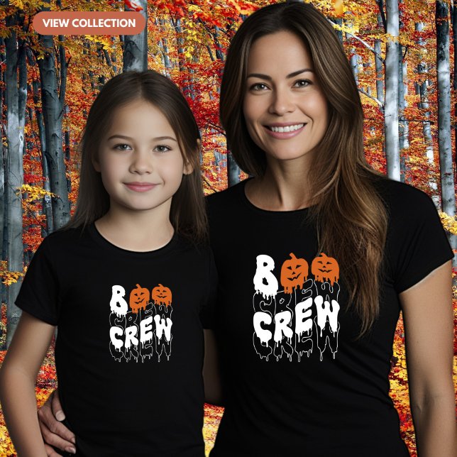 Boo Crew Halloween Matching Family Girls T-Shirt (Creator Uploaded)