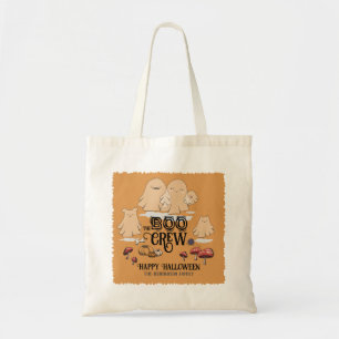 Boo Crew Halloween Personalised Family Name Tote Bag