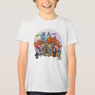 Boo Crew Halloween T-Shirt – Cute Spooky Squad Des Tri-Blend Shirt