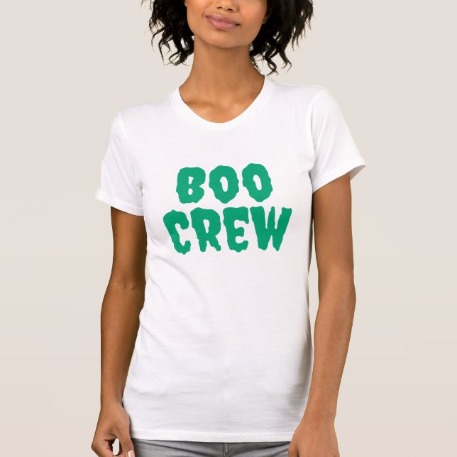 Boo Crew Halloween T-Shirt – Fun Spooky Ghost  (Front)