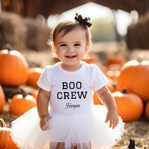 Boo Crew Monogrammed Halloween Baby Bodysuit