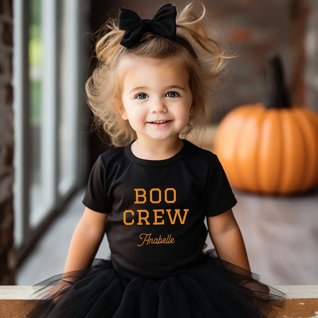 Boo Crew Monogrammed Halloween Baby Bodysuit (Creator Uploaded)