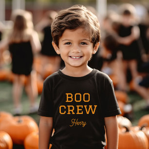Boo Crew Monogrammed Halloween Baby T-Shirt