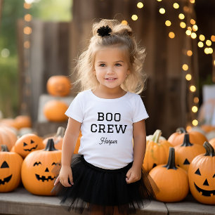 Boo Crew Monogrammed Halloween Baby T-Shirt