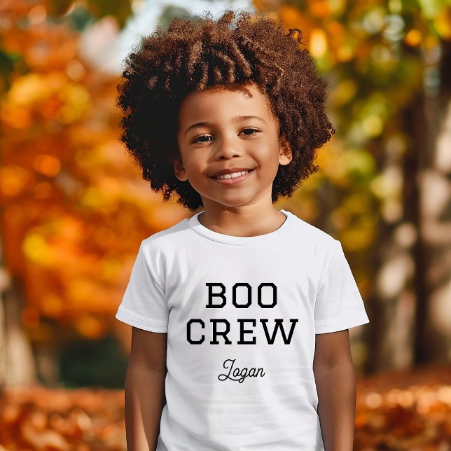 Boo Crew Monogrammed Halloween T-Shirt (Creator Uploaded)