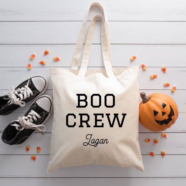 Boo Crew Monogrammed Halloween Tote Bag (Creator Uploaded)