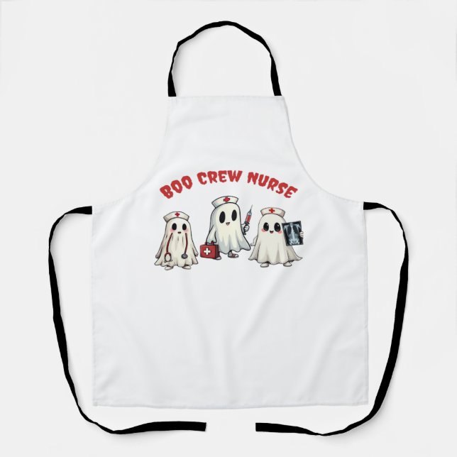 BOO CREW NURSE Essential T-Shirt Apron (Front)