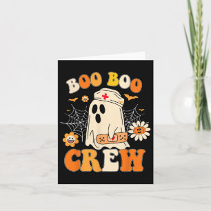 Boo Crew Nurse For Women Men Halloween Outfits Era Card