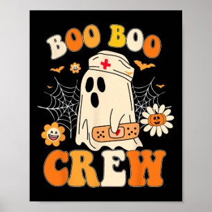 Boo Crew Nurse For Women Men Halloween Outfits Era Poster