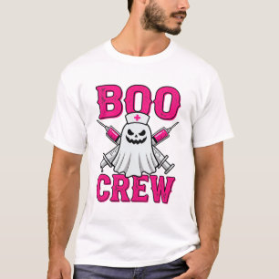 Boo Crew Nurse Ghost Halloween T-Shirt