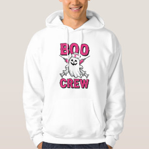 Boo Crew Nurse Ghost Halloween Vector Design_1 Hoodie