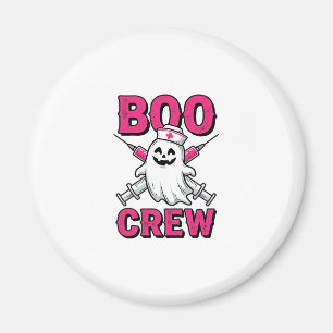 Boo Crew Nurse Ghost Halloween Vector Design_1 Magnet