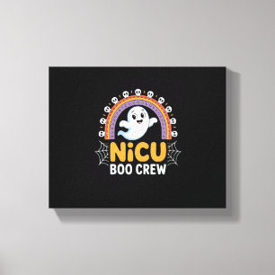 Boo Crew Nurse Halloween for Nurses Ghost Essentia Canvas Print