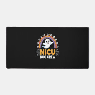 Boo Crew Nurse Halloween for Nurses Ghost Essentia Desk Mat