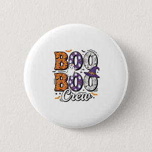 Boo Crew Nurse Halloween Vintage Shirt Design_1 6 Cm Round Badge