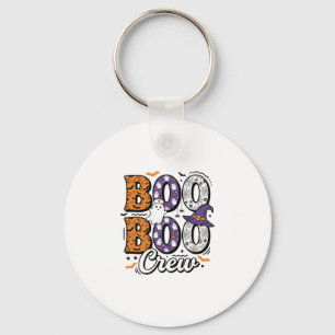 Boo Crew Nurse Halloween Vintage Shirt Design_1 Key Ring