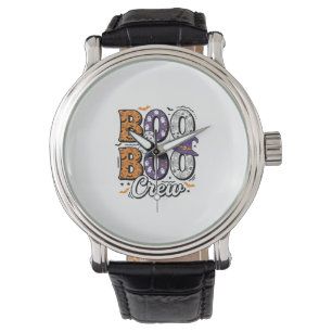 Boo Crew Nurse Halloween Vintage Shirt Design_1 Watch