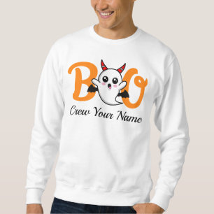 Boo Crew Orange Halloween Family matching Sweatshirt