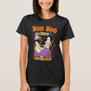 Boo Crew Paramedic EMT Nurse Medical Ghost Hallowe T-Shirt