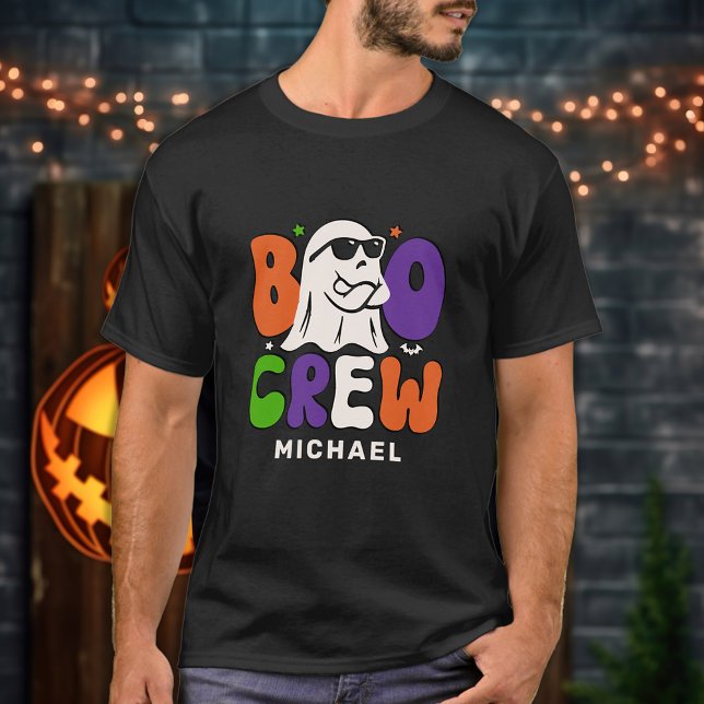 BOO Crew Personalised Family Matching Halloween T-Shirt (Creator Uploaded)