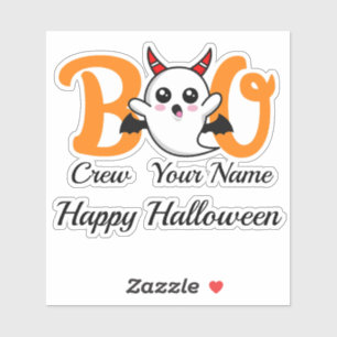 Boo Crew Vampire Halloween custom name
