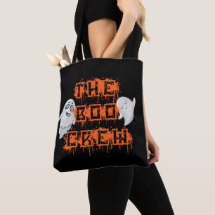 Boo Crew White Sheet Ghosts Funny Halloween Bags