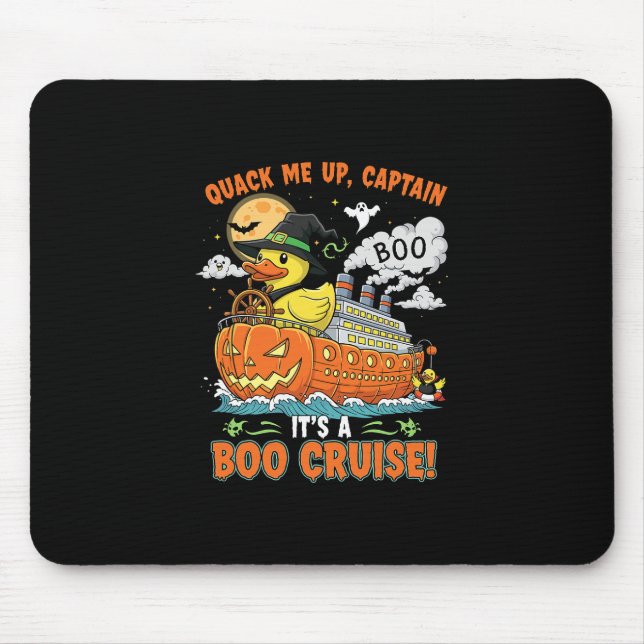 Boo Cruise Ducks Halloween Booze Cruiser Essential Mouse Pad (Front)