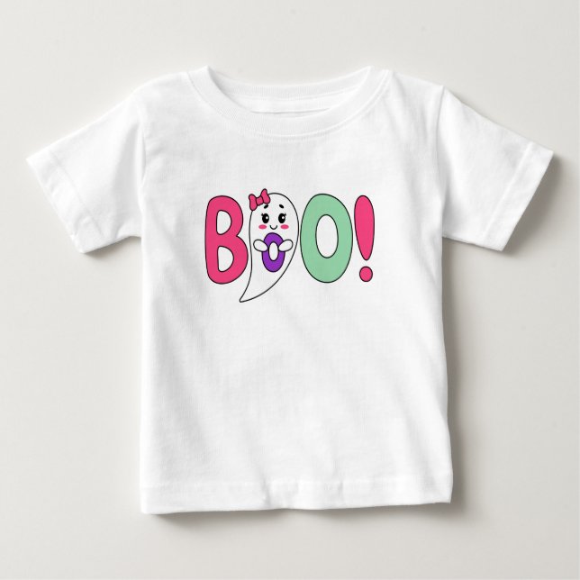 boo cute ghost  baby T-Shirt (Front)