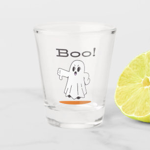 Boo! Cute Ghost Funny Halloween Shot Glass