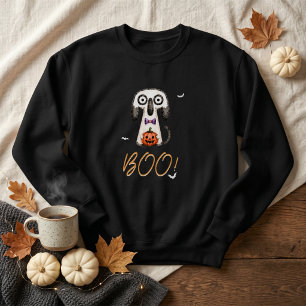 BOO Cute Ghost Halloween Sweatshirt