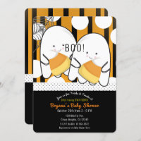 Boo Cute Ghost  Twin Boys Halloween Baby Shower