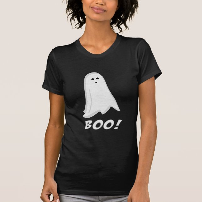 Boo! Cute Halloween Ghost T-Shirt (Front)