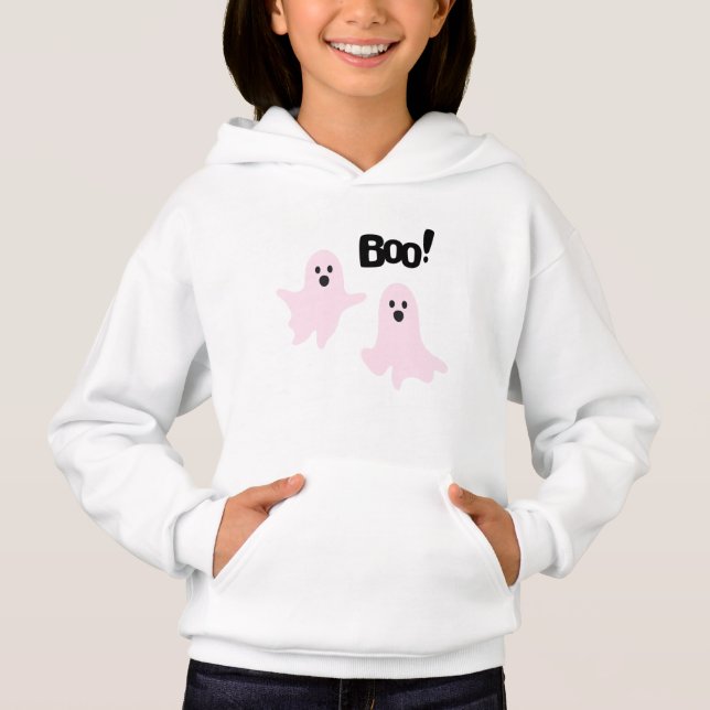 Boo Cute Halloween Pink Ghosts Spooky (Front)