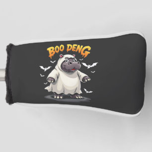 Boo Deng Ghost Baby Pygmy Hippo Moo Deng Halloween Golf Head Cover