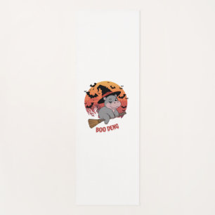 Boo Deng Hippo Halloween Moo Deng Baby Hippo Long  Yoga Mat