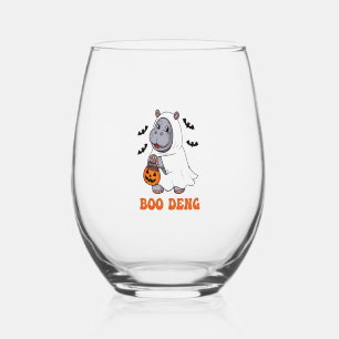 Boo Deng T-Shirt Stemless Wine Glass
