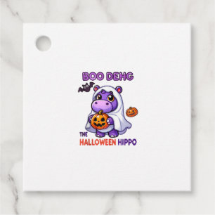 Boo Deng The Halloween Hippo Cute Bouncy Pig Costu Favour Tags