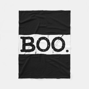Boo distressed retro ghost halloween aesthetic  fleece blanket