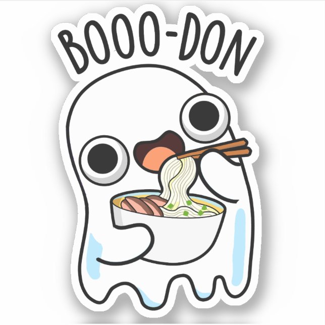 Boo-don Funny Ghost Udon Pun  (Front)