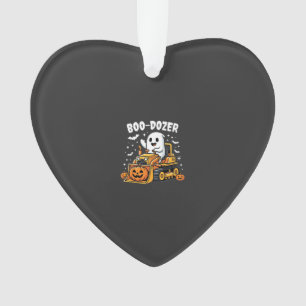 Boo Dozer Halloween Ghost Bulldozer_1 Ornament