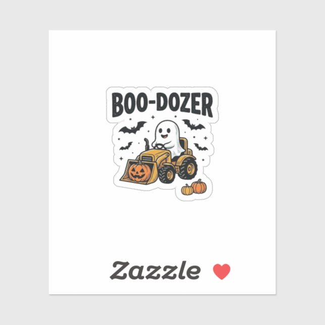 Boo-Dozer Halloween Ghost Bulldozer Design_1 (Sheet)