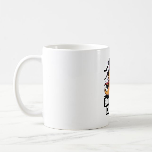 Boo-Dred Dragon Cute Halloween Art Coffee Mug (Left)
