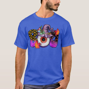 Boo Eye Pumpkin Halloween Ghost Costume Leopard 24 T-Shirt