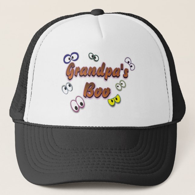 BOO EYES GRANDPA TRUCKER HAT (Front)