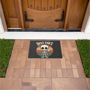 Boo fart Funny Spooky Pastel Ghost Goth Retro  Doormat
