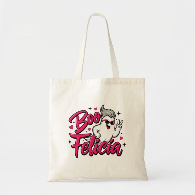  "Boo Felicia" spooky season Tote Bag (Front)