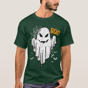 Boo Funny Boo Ghost Bats Trick Or Treat Halloween T-Shirt